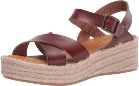 Tan Flatform Espadrilles, product photo
