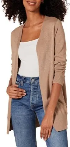 Camel Knit Cardigan, product photo