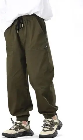 Olive Chino Joggers, product photo