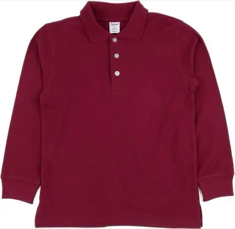 Maroon Cotton Polo, product photo