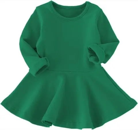 Green Ruffle Dress, product photo
