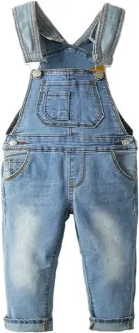 Light-Blue Denim Overalls, product photo